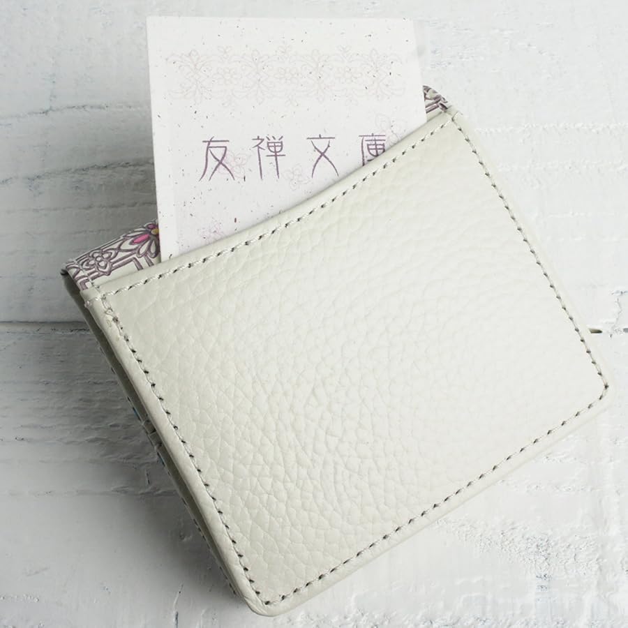 Amazon | [友禅文庫] 手染め 花柄 文庫革 レディース ボックス 小銭